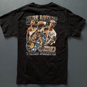 Vintage Look Kobe Bryant Black Mamba Forever Rap Memorial Tee Double Sided - S